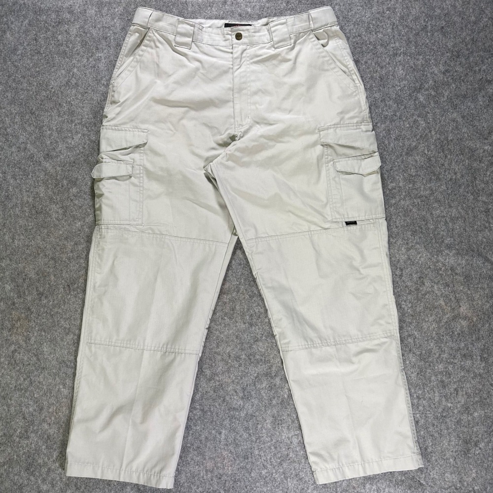 Tru Spec Tactical Cargo Pants Mens Sz 38x30 Utility Workwear Light Gray Military
